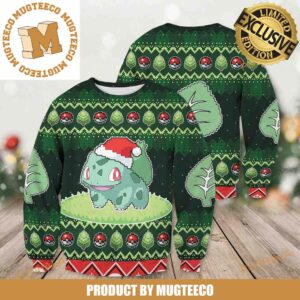 Pokemon Best Santa Bulbasaur Knitting Xmas Funny Ugly Christmas Sweater