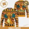 Pokemon Charizard Pixel Video Game Style Knitting Pokeball And Flame Orange Ugly Christmas Sweater Pokemon Charizard Pixel Video Game Style Knitting Pokeball And Flame Orange Ugly Christmas Sweater