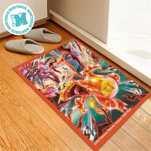 Pokemon Charizard Nintendo In Twinkle Background Fantastic For House Decor Doormat Pokemon Charizard Nintendo In Twinkle Background Fantastic For House Decor Doormat