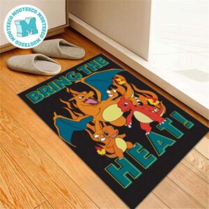 Pokemon Charmander Charmeleon Charizard Bring The Heat Gift For Fan Pokemon Doormat