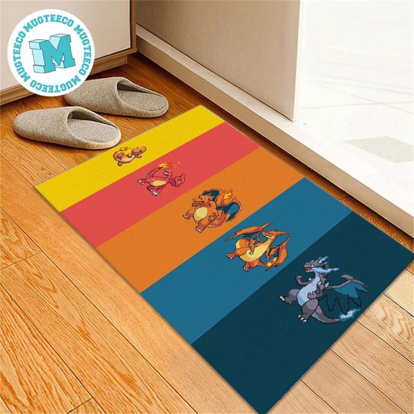 Pokemon Charmander Charmeleon Charizard Mega Charizard X And Y Elvolve For Home Decor Doormat Pokemon Charmander Charmeleon Charizard Mega Charizard X And Y Elvolve For Home Decor Doormat