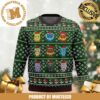 Pokemon Eevee Cute Pixel Video Games Style Knitting Brown Xmas Ugly Christmas Sweater