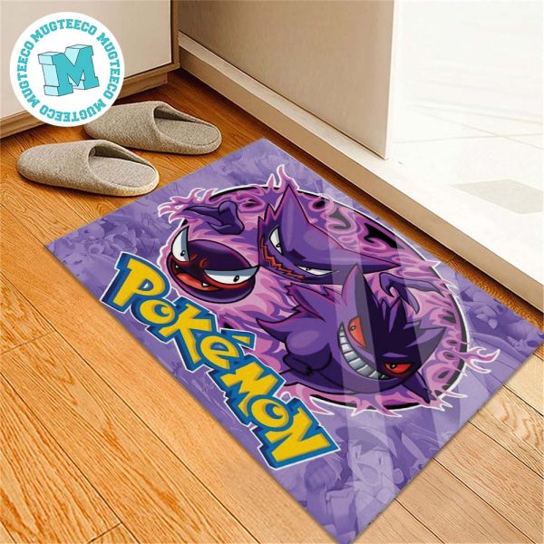 Pokemon Gastly Haunter And Gengar Gift For Fan Pokemon Doormat Pokemon Gastly Haunter And Gengar Gift For Fan Pokemon Doormat