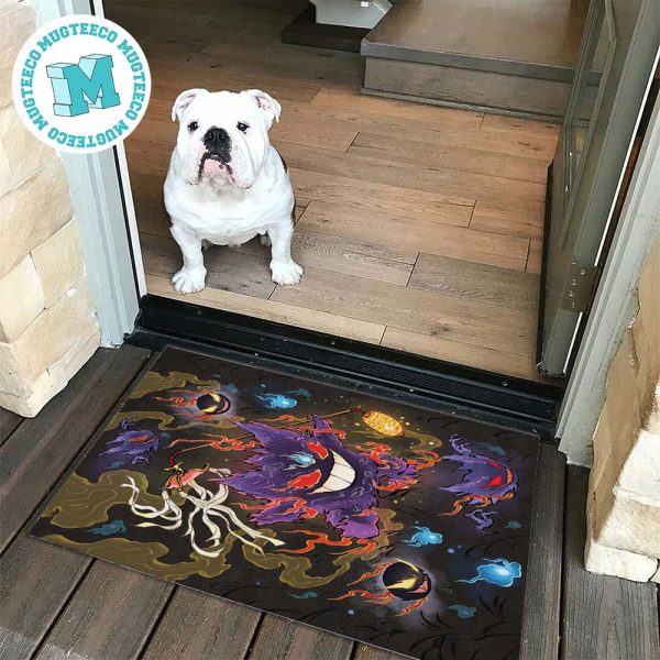 Pokemon Gengar Art His Face Always Carries A Ghostly Smile For Home Decor Doormat Pokemon Gengar Art His Face Always Carries A Ghostly Smile For Home Decor Doormat