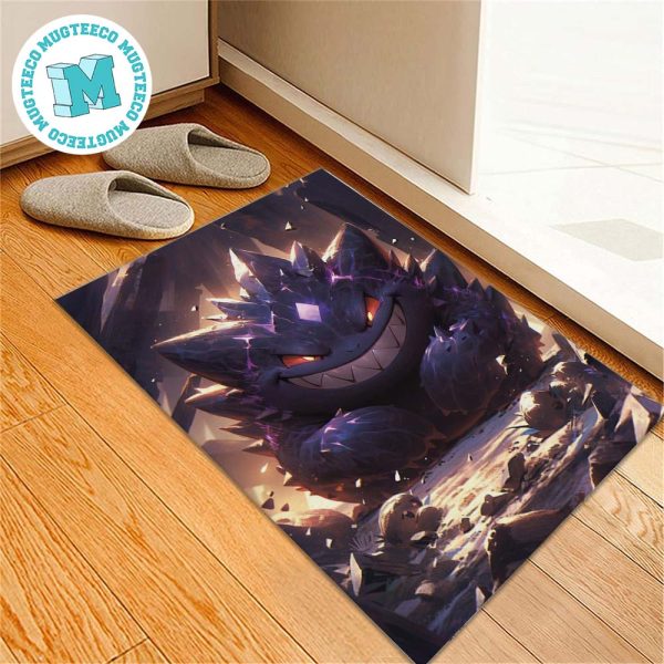 Pokemon Gengar Has A Devilish Laugh Gift For Fan Pokemon Doormat Pokemon Gengar Has A Devilish Laugh Gift For Fan Pokemon Doormat