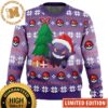 Pokemon Eevee In Santa Costume Merry Xmas Knitting Green And White Christmas Ugly Sweater