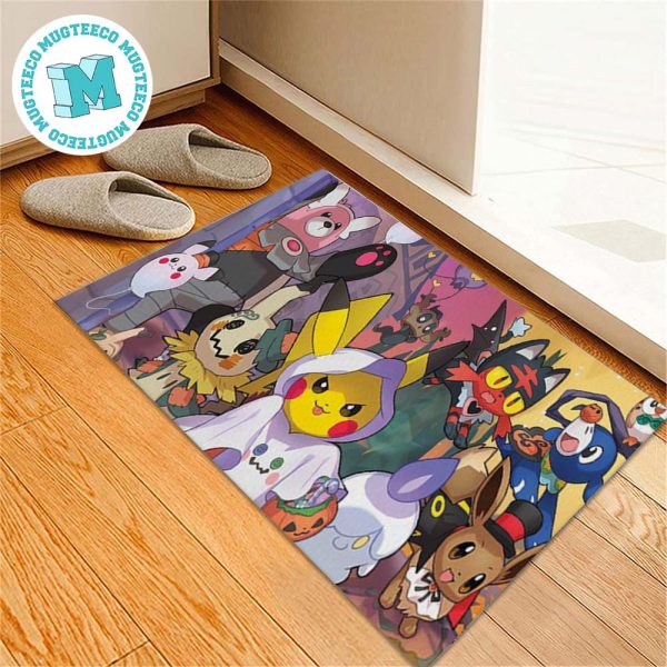 Pokemon Halloween Gift For Fan Pokemon Doormat Pokemon Halloween Gift For Fan Pokemon Doormat