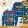 Pokemon Lucario Anime Knitting Pokeball And Snowflakes Christmas Ugly Sweater