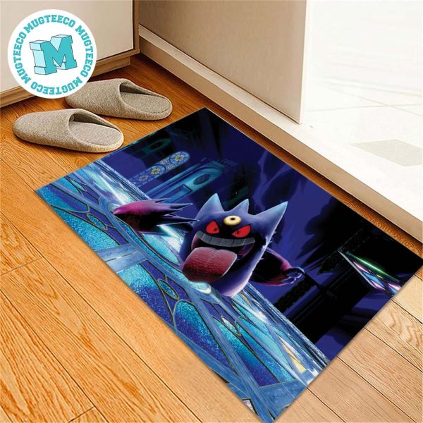Pokemon Mega Gengar Extend Its Tongue Cute For Home Decor Doormat Pokemon Mega Gengar Extend Its Tongue Cute For Home Decor Doormat