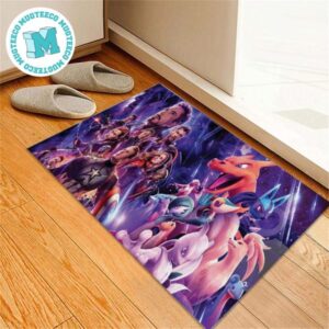Pokemon Vs Avengers Marvel Gift For Fan Pokemon Doormat