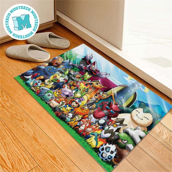 Pokemon With Satoshi Attractive Gift For Fan Pokemon Doormat Pokemon With Satoshi Attractive Gift For Fan Pokemon Doormat