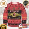 Portgas D Ace Christmas Wreath With Pirate Flag Knitted Red Holiday Ugly Sweater