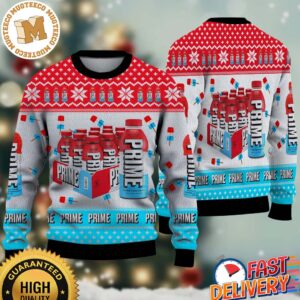 Prime Hydration Drink Ice Pop Funny Ugly Christmas Sweater