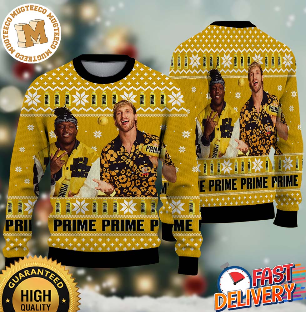 Prime Hydration Drink Lemonade Logan Paul And KSI Funny Ugly Christmas Sweater Prime Hydration Drink Lemonade Logan Paul And KSI Funny Ugly Christmas Sweater