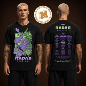 RDR26 Peacock Tee Radar Festival 6 Manchester UK At O2 Victoria Warehouse On July 31 And Auguste 2 2026 Two Sided Unisex Black T Shirt