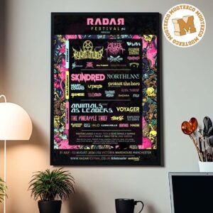 RDR26 Radar Festival 6 Manchester England 2026 Event Poster At Victoria Warehouse On July 31 And August 2 2026 Home Decor Poster Canvas
