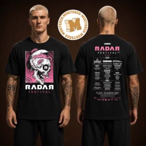 RDR26 Rotting Skull Tee Radar Festival 6 Manchester England 2026 Two Sided Unisex Black T Shirt
