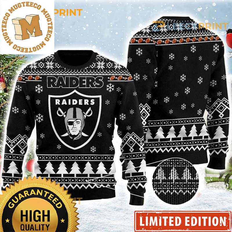 Raiders Ugly Sweater - Las Raiders Ugly Christmas Sweater Raiders Ugly Sweater - Las Raiders Ugly Christmas Sweater