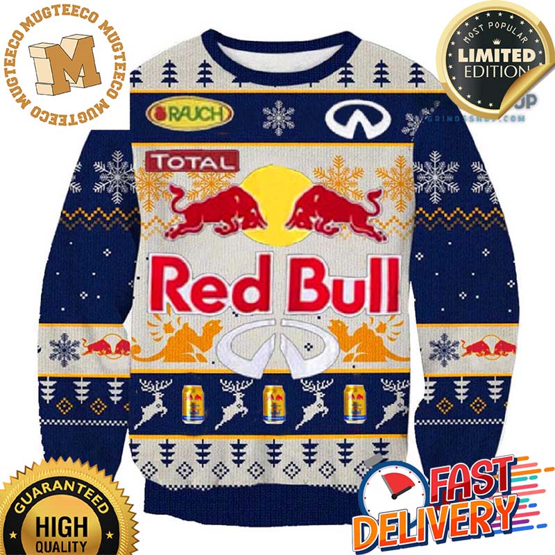 Red Bull F1 Racing Ugly Christmas Sweater Red Bull F1 Racing Ugly Christmas Sweater