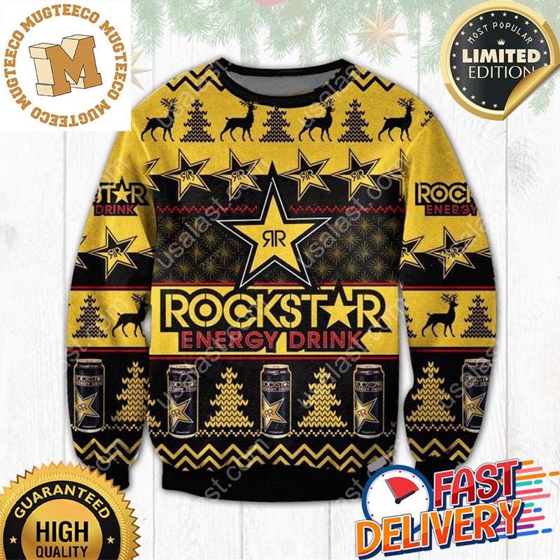Rockstar Ugly Christmas Sweater For Holiday 2023 Xmas Gifts Rockstar Ugly Christmas Sweater For Holiday 2023 Xmas Gifts