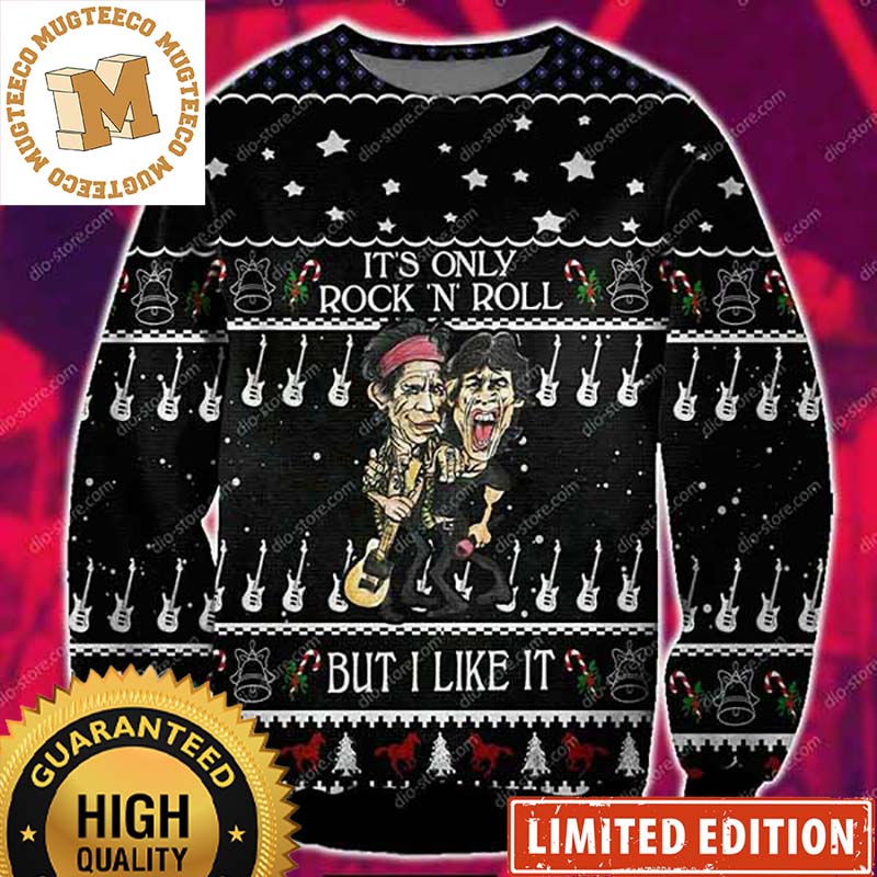 Rolling Stones It Is Only Rock N Roll But I Like It Ugly Christmas Sweater 2023 Rolling Stones It Is Only Rock N Roll But I Like It Ugly Christmas Sweater 2023