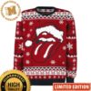 Rolling Stones Signature Tongue Holiday Blue And Red Ugly Christmas Sweater 2023 Rolling Stones Signature Tongue Holiday Blue And Red Ugly Christmas Sweater 2023