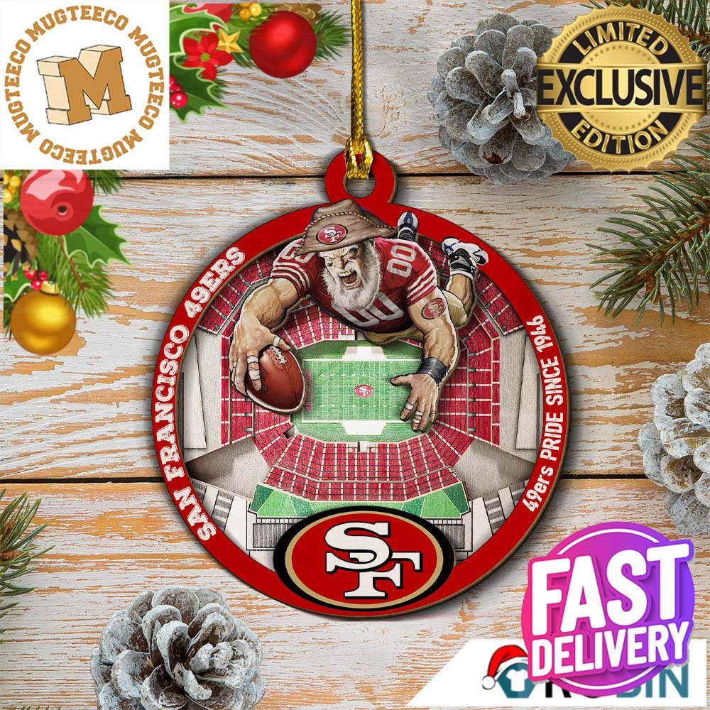 San Francisco 49ers Mascot NFL 2023 Gifts Christmas Decorations Ornament San Francisco 49ers Mascot NFL 2023 Gifts Christmas Decorations Ornament