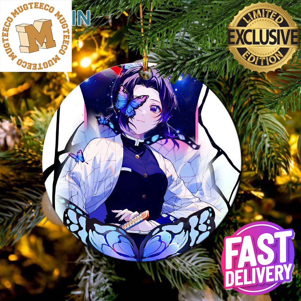 Shinobu Sky Butterfly Ceramic Merry Christmas Ornament 2023 Shinobu Sky Butterfly Ceramic Merry Christmas Ornament 2023