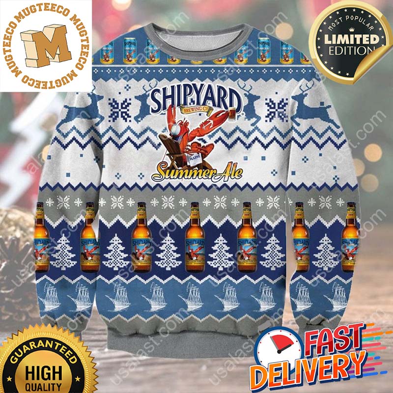 Shipyard Summer Ale Ugly Christmas Sweater For Holiday 2023 Xmas Gifts Shipyard Summer Ale Ugly Christmas Sweater For Holiday 2023 Xmas Gifts