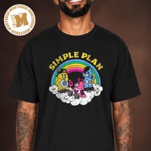 Simple Plan Lasvegas USA Bigger Than You Think Tour Bear Rainbow Unisex T Shirt