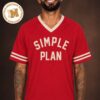 Simple Plan Lasvegas USA Bigger Than You Think Tour Merch Number 26 Two Sided Baseball Jersey