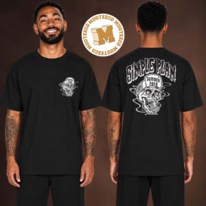 Simple Plan Summer 2026 Bigger Than You Think Tour Skeleton Two Sided Unisex T Shirt