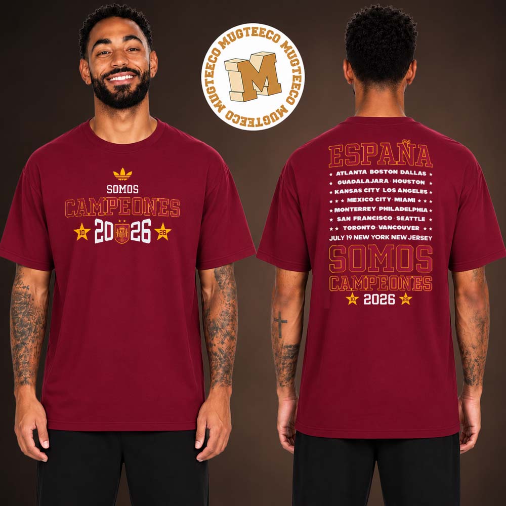 Spain National Team adidas 2026 FIFA World Cup Champions Somos Campeones Unisex T Shirt Red Spain National Team adidas 2026 FIFA World Cup Champions Somos Campeones Unisex T Shirt Red