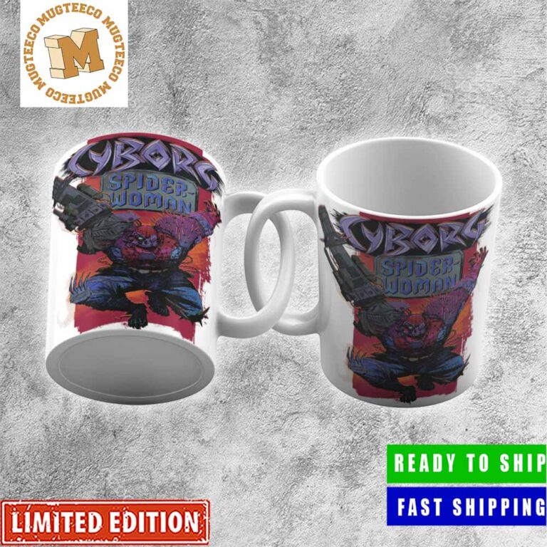 Spider-Man Across The Spider-Verse Cyborg Spider-Woman Merchandise Coffee Ceramic Mug Spider-Man Across The Spider-Verse Cyborg Spider-Woman Merchandise Coffee Ceramic Mug