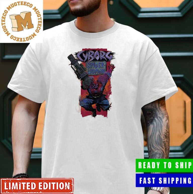 Spider-Man Across The Spider-Verse Cyborg Spider-Woman Merchandise Premium Unisex T-Shirt Spider-Man Across The Spider-Verse Cyborg Spider-Woman Merchandise Premium Unisex T-Shirt
