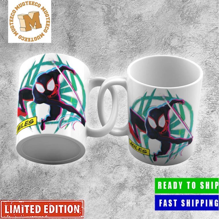 Spider-Man Across The Spider-Verse Mile Morales Promotional Art Merchandise Coffee Ceramic Mug Spider-Man Across The Spider-Verse Mile Morales Promotional Art Merchandise Coffee Ceramic Mug