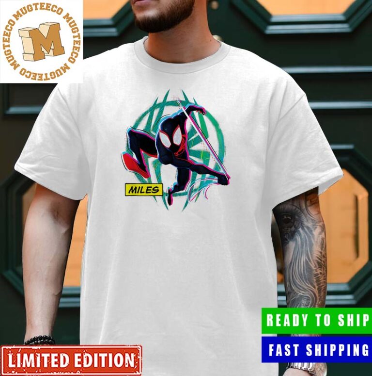 Spider-Man Across The Spider-Verse Mile Morales Promotional Art Merchandise For Fans Classic T-Shirt Spider-Man Across The Spider-Verse Mile Morales Promotional Art Merchandise For Fans Classic T-Shirt