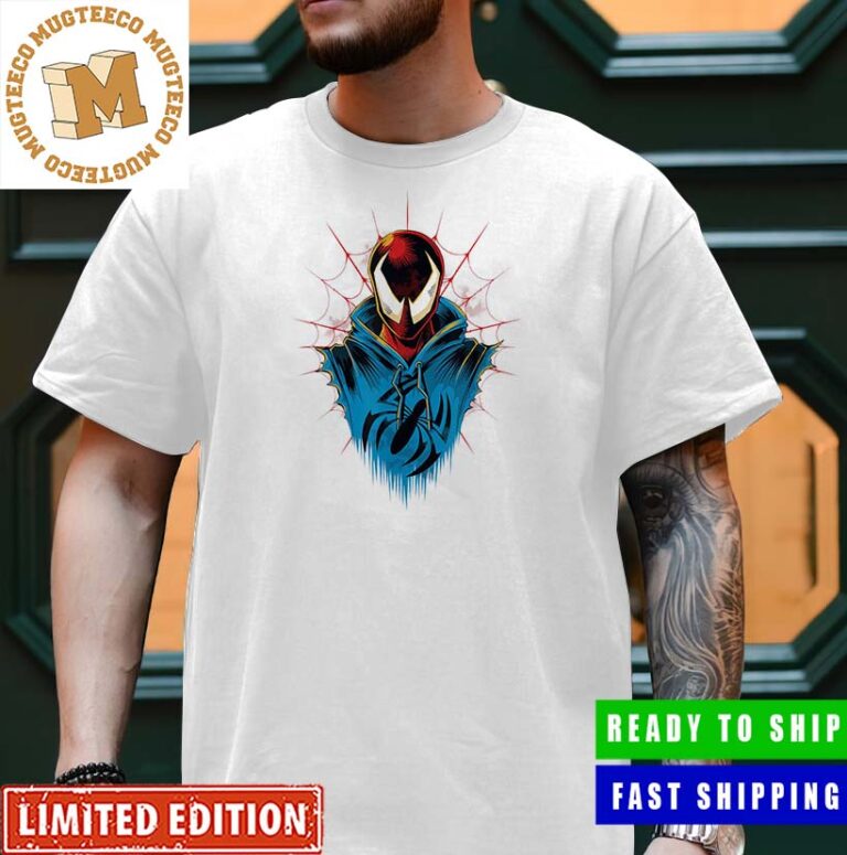Spider-Man Across The Spider-Verse Scarlet Spider Logo Art Merchandise Premium Unisex T-Shirt Spider-Man Across The Spider-Verse Scarlet Spider Logo Art Merchandise Premium Unisex T-Shirt