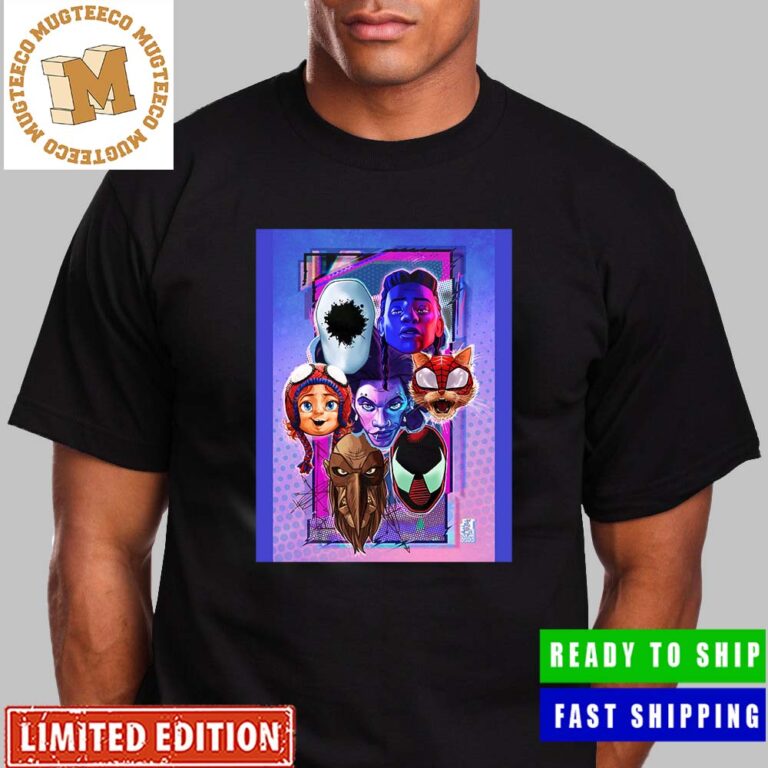 Spider Man Across The Spider Verse The Villians And Anti Heroes Cornerbox Mimic Styles Unisex T-Shirt Spider Man Across The Spider Verse The Villians And Anti Heroes Cornerbox Mimic Styles Unisex T-Shirt