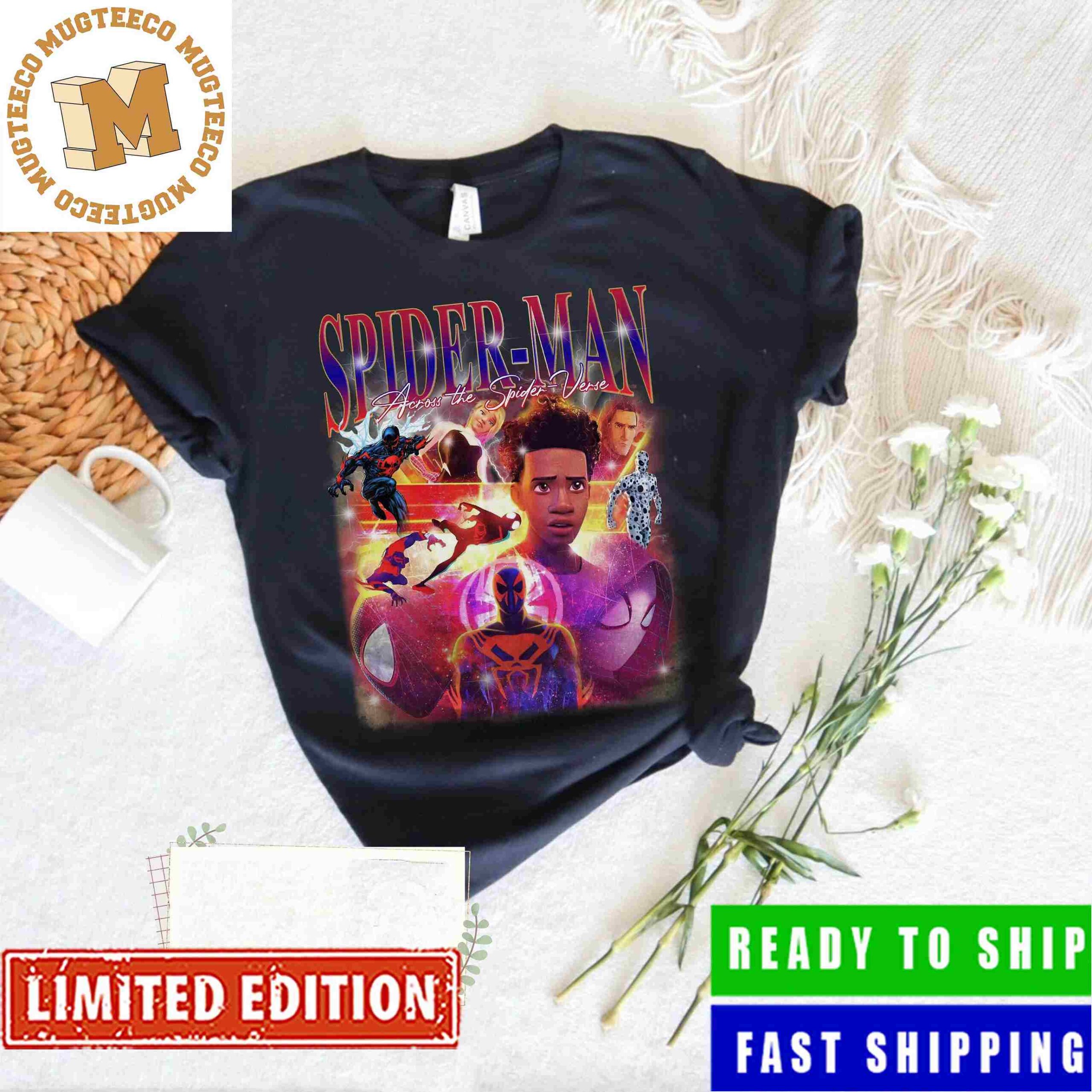 Spider-Man Across the Spider-Verse Main Characters Vintage T-Shirt Spider-Man Across the Spider-Verse Main Characters Vintage T-Shirt