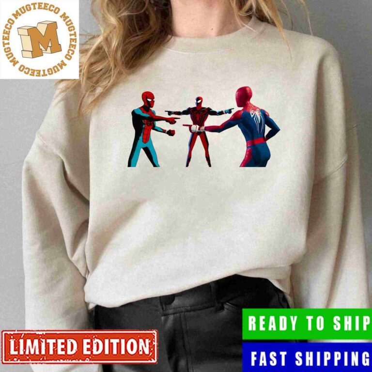 Spider-Man Across the Spider-Verse Pointing Meme Shirt Spider-Man Across the Spider-Verse Pointing Meme Shirt
