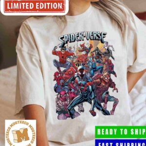 Spider-Man Across the Spider-Verse Retro Comics Book Cover Vintage T-Shirt