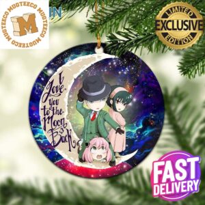 Spy x Family Love You To The Moon And Backl Galaxy 2023 Holiday Gifts Christmas Decorations Ornament