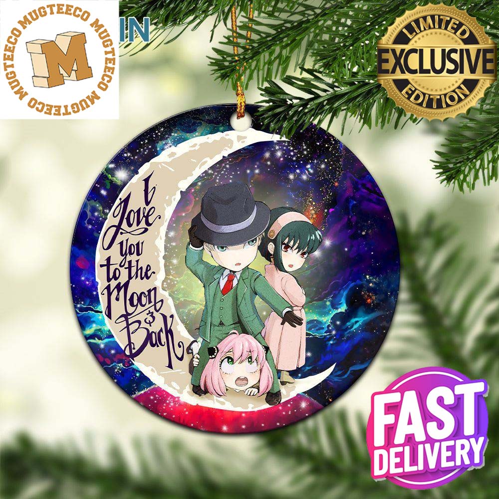 Spy x Family Love You To The Moon And Backl Galaxy 2023 Holiday Gifts Christmas Decorations Ornament Spy x Family Love You To The Moon And Backl Galaxy 2023 Holiday Gifts Christmas Decorations Ornament