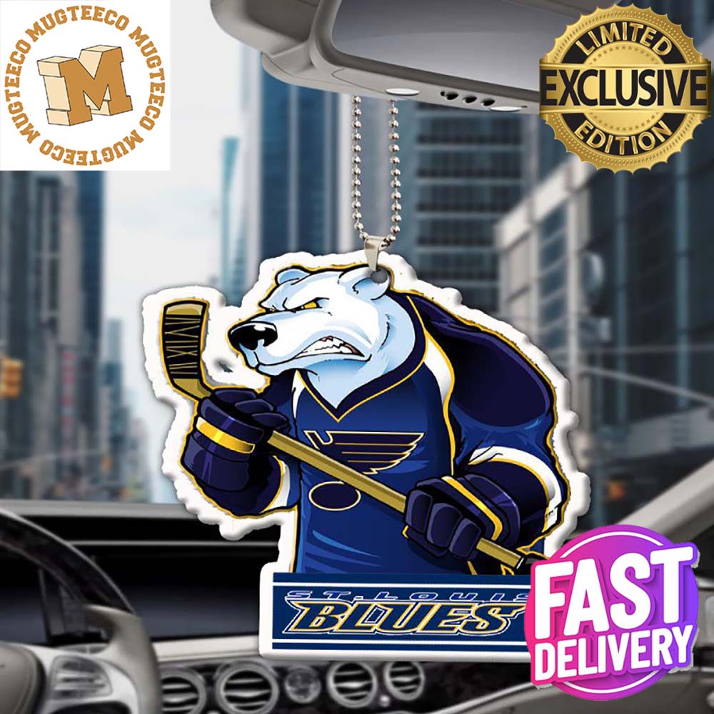 St Louis Blues NHL Mascot Xmas Custom Name Christmas Tree Decorations Ornament St Louis Blues NHL Mascot Xmas Custom Name Christmas Tree Decorations Ornament