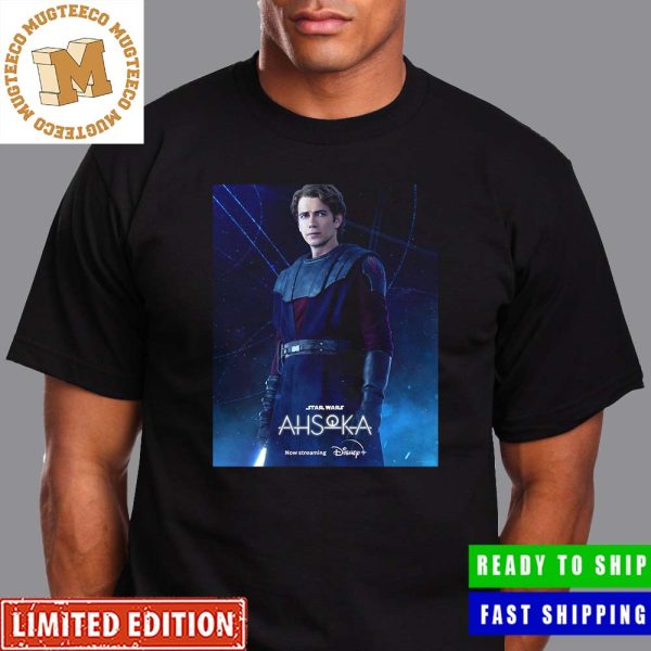 Star Wars Ahsoka Anakin Skywalker Character Poster Classic T-Shirt Star Wars Ahsoka Anakin Skywalker Character Poster Classic T-Shirt