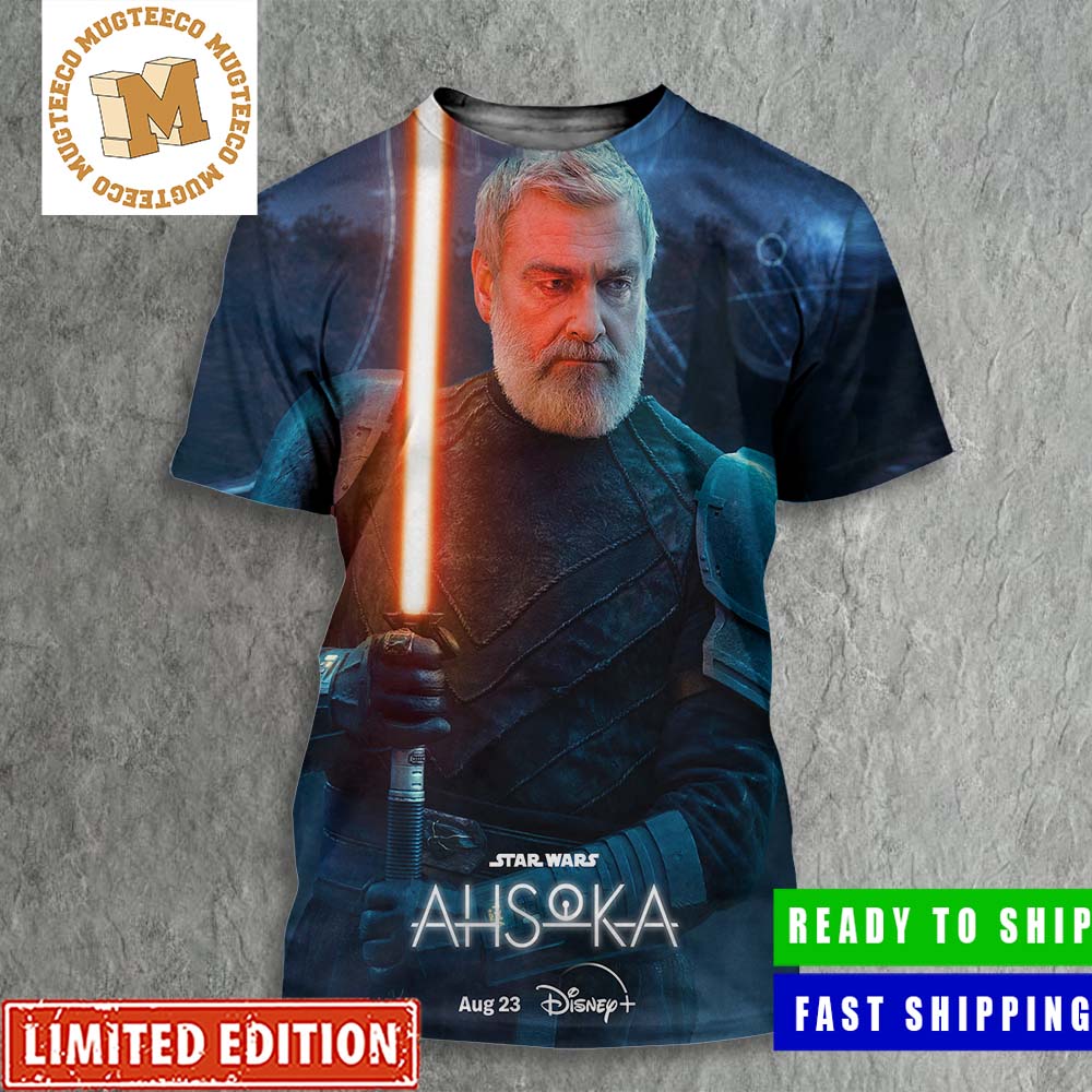Star Wars Ahsoka Baylan Skoll Character Poster All Over Print Shirt Star Wars Ahsoka Baylan Skoll Character Poster All Over Print Shirt