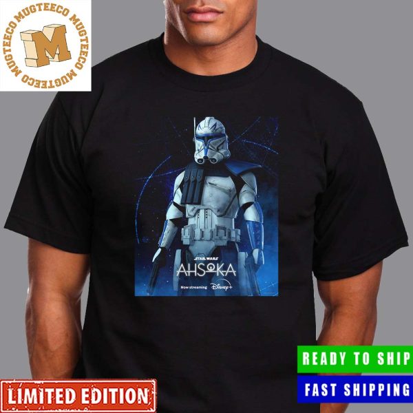 Star Wars Ahsoka Captain Rex Character Poster Unisex T-Shirt Star Wars Ahsoka Captain Rex Character Poster Unisex T-Shirt