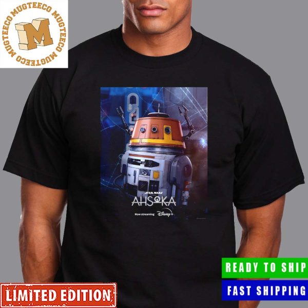 Star Wars Ahsoka Chopper Droid Character Poster Unisex T-Shirt Star Wars Ahsoka Chopper Droid Character Poster Unisex T-Shirt