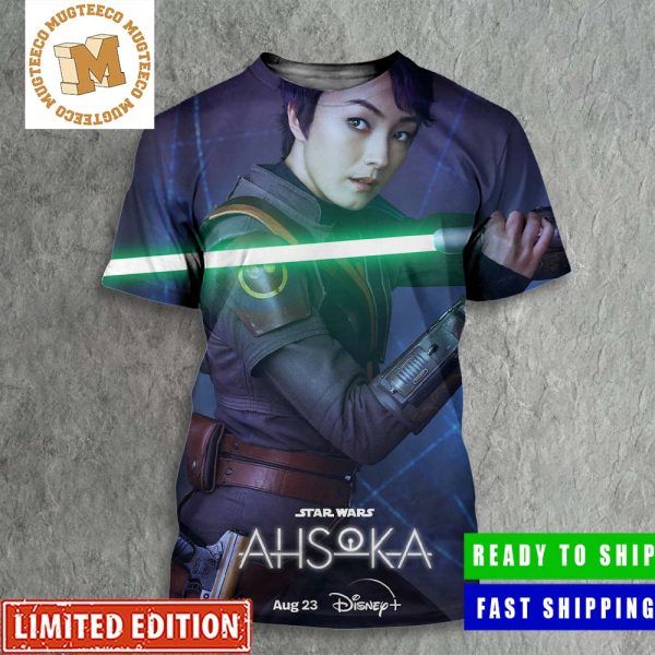Star Wars Ahsoka Sabine Wren Character Poster All Over Print Shirt Star Wars Ahsoka Sabine Wren Character Poster All Over Print Shirt